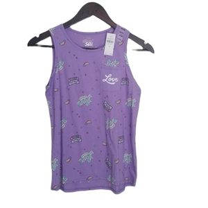 JUSTICE Girls size 14/16  tanktop Love
